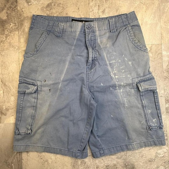 Other - Super baggy Y2K faded blue cargo shorts size 34